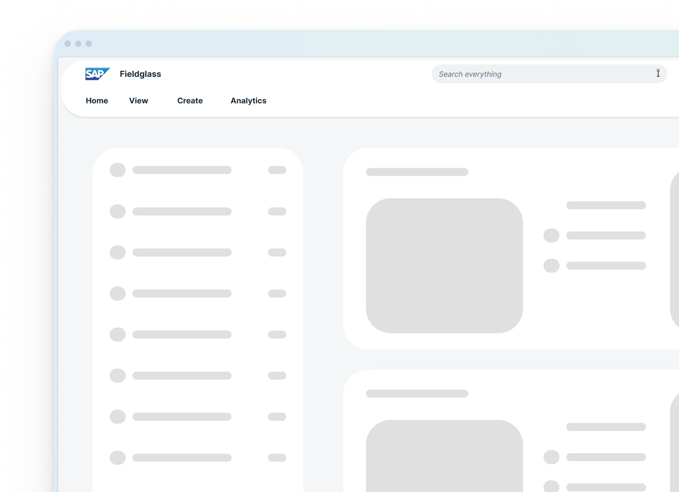 SAP Fieldglass Homepage product interface