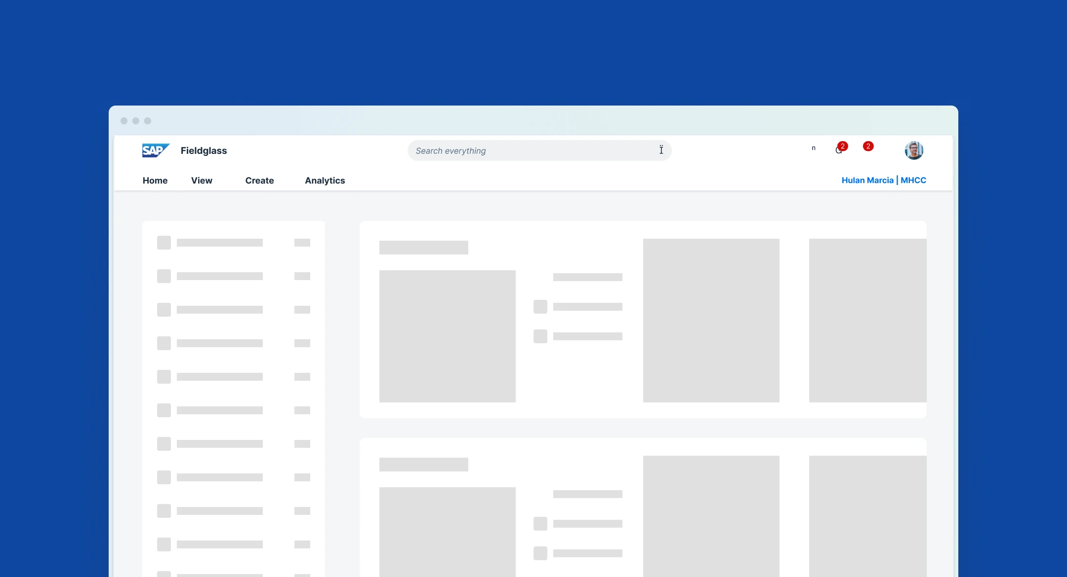 SAP Fieldglass homepage widget overview